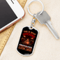Awesome Firefighter Looks Like Keychain Stainless Steel or 18k Gold Dog Tag Keyring-Express Your Love Gifts