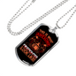 Awesome Firefighter Looks Like Necklace Stainless Steel or 18k Gold Dog Tag 24" Chain-Express Your Love Gifts