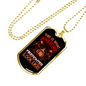 Awesome Firefighter Looks Like Necklace Stainless Steel or 18k Gold Dog Tag 24" Chain-Express Your Love Gifts
