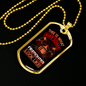 Awesome Firefighter Looks Like Necklace Stainless Steel or 18k Gold Dog Tag 24" Chain-Express Your Love Gifts