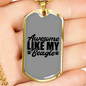 Awesome Like Beagle Necklace Stainless Steel or 18k Gold Dog Tag 24" Chain-Express Your Love Gifts