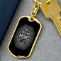 Awesome Mom Gets Hugs White Keychain Stainless Steel or 18k Gold Dog Tag Keyring-Express Your Love Gifts