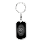 Awesome Mom Gets Hugs White Keychain Stainless Steel or 18k Gold Dog Tag Keyring-Express Your Love Gifts