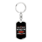 Awesome Mom Looks Like Keychain Stainless Steel or 18k Gold Dog Tag Keyring-Express Your Love Gifts