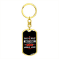 Awesome Mom Looks Like Keychain Stainless Steel or 18k Gold Dog Tag Keyring-Express Your Love Gifts