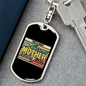 Awesome Mother Looks Like Mom Keychain Stainless Steel or 18k Gold Dog Tag Keyring-Express Your Love Gifts