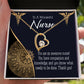 Awesome Nurse Healthcare Medical Worker Nurse Appreciation Gift Forever Necklace w Message Card-Express Your Love Gifts