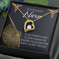 Awesome Nurse Healthcare Medical Worker Nurse Appreciation Gift Forever Necklace w Message Card-Express Your Love Gifts