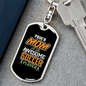 Awesome Soccer Player Mom Keychain Stainless Steel or 18k Gold Dog Tag Keyring-Express Your Love Gifts
