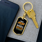 Awesome Soccer Player Mom Keychain Stainless Steel or 18k Gold Dog Tag Keyring-Express Your Love Gifts