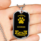 Azawakh Dad Dog Necklace Stainless Steel or 18k Gold Dog Tag W 24" Dog Owner Lover-Express Your Love Gifts