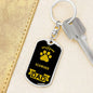 Azawakh Keychain Stainless Steel or 18k Gold-Express Your Love Gifts