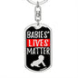 Baby Lives Matter Dog Tag Pendant Keychain Stainless Steel or 18k Gold-Express Your Love Gifts