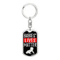 Baby Lives Matter Dog Tag Pendant Keychain Stainless Steel or 18k Gold-Express Your Love Gifts