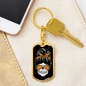 Backspang Mom Keychain Stainless Steel or 18k Gold Dog Tag Keyring-Express Your Love Gifts