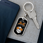 Backspang Mom Keychain Stainless Steel or 18k Gold Dog Tag Keyring-Express Your Love Gifts
