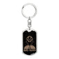 Bad Alien Dog Tag Pendant Keychain Stainless Steel or 18k Gold-Express Your Love Gifts