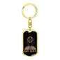 Bad Alien Dog Tag Pendant Keychain Stainless Steel or 18k Gold-Express Your Love Gifts