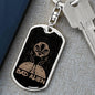 Bad Alien Dog Tag Pendant Keychain Stainless Steel or 18k Gold-Express Your Love Gifts