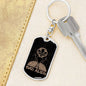 Bad Alien Dog Tag Pendant Keychain Stainless Steel or 18k Gold-Express Your Love Gifts