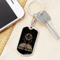 Bad Alien Dog Tag Pendant Keychain Stainless Steel or 18k Gold-Express Your Love Gifts