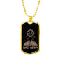 Bad Alien Necklace UFO Alien Fan Gift Stainless Steel or 18k Gold Dog Tag 24" Chain-Express Your Love Gifts