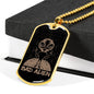 Bad Alien Necklace UFO Alien Fan Gift Stainless Steel or 18k Gold Dog Tag 24" Chain-Express Your Love Gifts