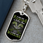 Bad Day Fishing Keychain Stainless Steel or 18k Gold Dog Tag Keyring-Express Your Love Gifts