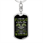 Bad Day Fishing Keychain Stainless Steel or 18k Gold Dog Tag Keyring-Express Your Love Gifts
