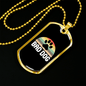 Bad Dog Necklace Stainless Steel or 18k Gold Dog Tag 24" Chain-Express Your Love Gifts