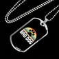 Bad Dog Necklace Stainless Steel or 18k Gold Dog Tag 24" Chain-Express Your Love Gifts
