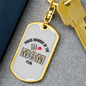 Bad Mom Club Keychain Stainless Steel or 18k Gold Dog Tag Keyring-Express Your Love Gifts