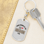 Bad Mom Club Keychain Stainless Steel or 18k Gold Dog Tag Keyring-Express Your Love Gifts
