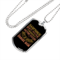 Badass Sagittarius Zodiac Necklace Stainless Steel or 18k Gold Dog Tag 24" Chain-Express Your Love Gifts
