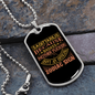 Badass Sagittarius Zodiac Necklace Stainless Steel or 18k Gold Dog Tag 24" Chain-Express Your Love Gifts