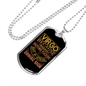 Virgo Became Zodiac Necklace Stainless Steel or 18k Gold Dog Tag 24" Chain-Express Your Love Gifts