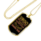 Virgo Became Zodiac Necklace Stainless Steel or 18k Gold Dog Tag 24" Chain-Express Your Love Gifts