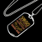 Virgo Became Zodiac Necklace Stainless Steel or 18k Gold Dog Tag 24" Chain-Express Your Love Gifts