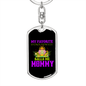 Balls me Mommy Keychain Stainless Steel or 18k Gold Dog Tag Keyring-Express Your Love Gifts