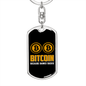 Bank Sucks Crypto Keychain Stainless Steel or 18k Gold Dog Tag Keyring-Express Your Love Gifts