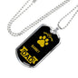 Barbet Dad Dog Necklace Stainless Steel or 18k Gold Dog Tag W 24" Dog Owner Lover-Express Your Love Gifts