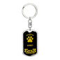 Barbet Keychain Stainless Steel or 18k Gold-Express Your Love Gifts