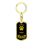 Barbet Keychain Stainless Steel or 18k Gold-Express Your Love Gifts