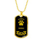 Basenji Dad Dog Necklace Stainless Steel or 18k Gold Dog Tag W 24" Dog Owner Lover-Express Your Love Gifts