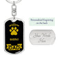 Basenji Keychain Stainless Steel or 18k Gold-Express Your Love Gifts