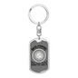 Bass Fishing Keychain Stainless Steel or 18k Gold Dog Tag Keyring-Express Your Love Gifts