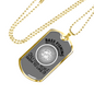 Bass Fishing Necklace Stainless Steel or 18k Gold Dog Tag 24" Chain-Express Your Love Gifts