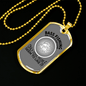 Bass Fishing Necklace Stainless Steel or 18k Gold Dog Tag 24" Chain-Express Your Love Gifts