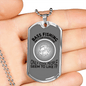 Bass Fishing Necklace Stainless Steel or 18k Gold Dog Tag 24" Chain-Express Your Love Gifts