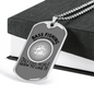 Bass Fishing Necklace Stainless Steel or 18k Gold Dog Tag 24" Chain-Express Your Love Gifts